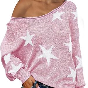 light pink star sweater